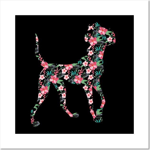 Floral Dalmatian design. Perfect present for mother dad friend him or her Wall Art by SerenityByAlex